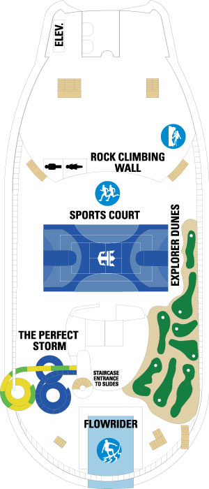 Explorer of the Seas Deck 13 deck plan