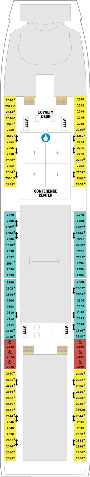 Explorer of the Seas Deck 2 deck plan