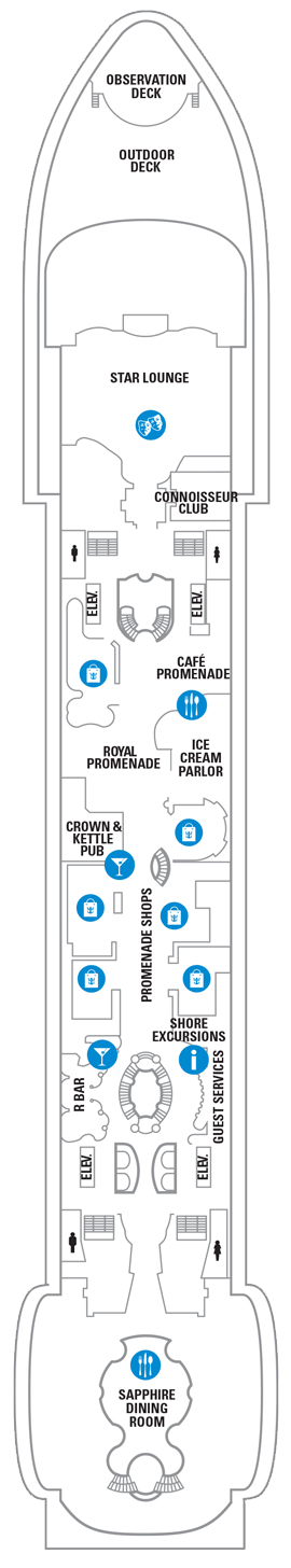 Explorer of the Seas Deck 5 deck plan