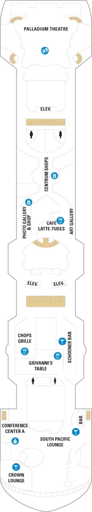 Grandeur of the Seas Deck 6 deck plan