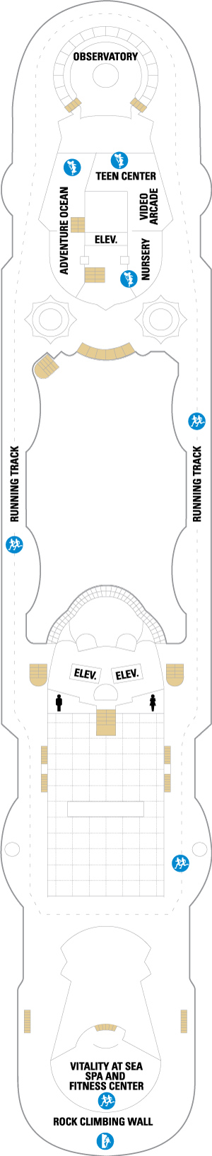 Grandeur of the Seas Deck 10 deck plan