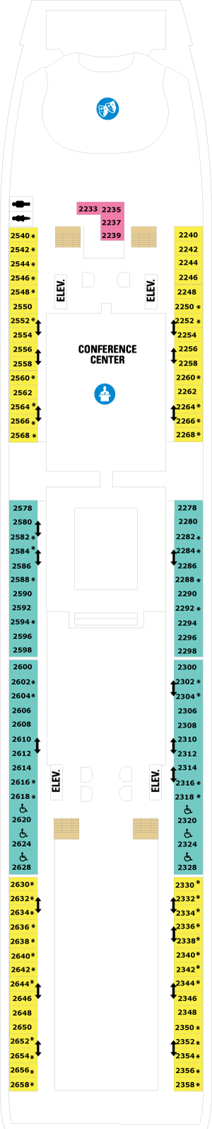 Mariner of the Seas Deck 2 deck plan