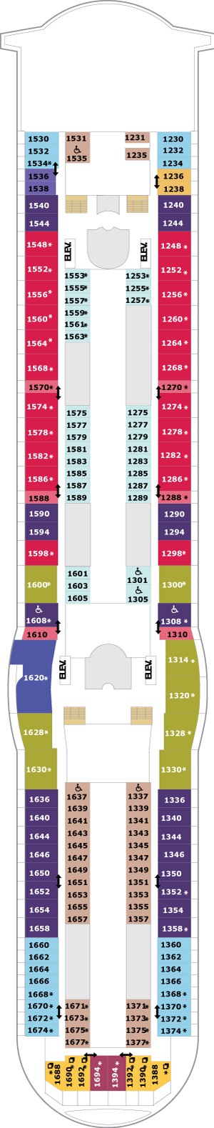 Mariner of the Seas Deck 10 deck plan