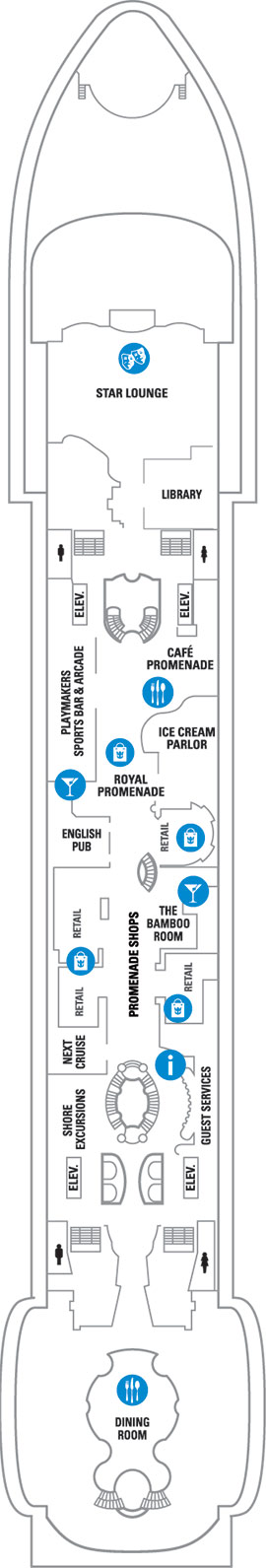 Mariner of the Seas Deck 5 deck plan