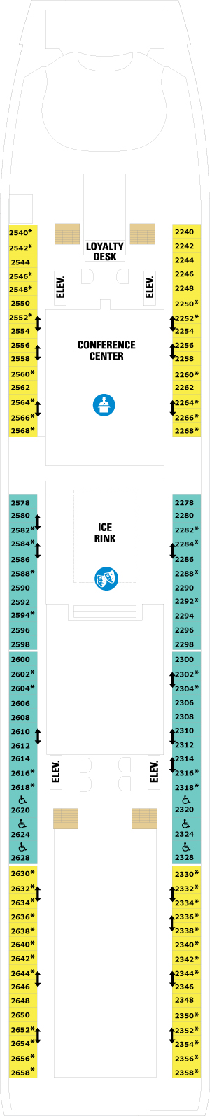 Navigator of the Seas Deck 2 deck plan