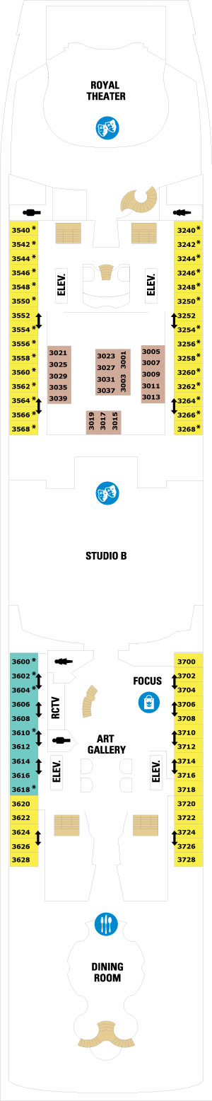 Navigator of the Seas Deck 3 deck plan