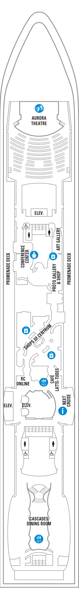 Radiance of the Seas Deck 5 deck plan