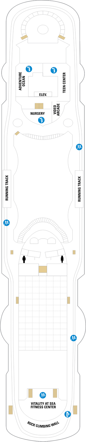Rhapsody of the Seas Deck 10 deck plan