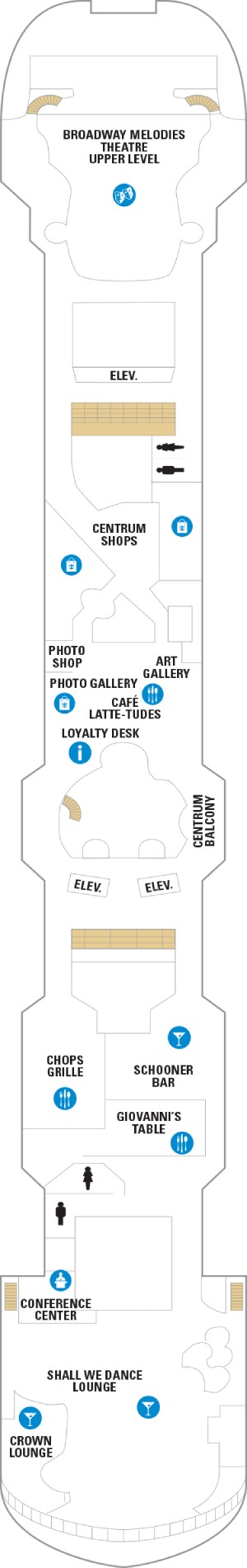 Rhapsody of the Seas Deck 6 deck plan