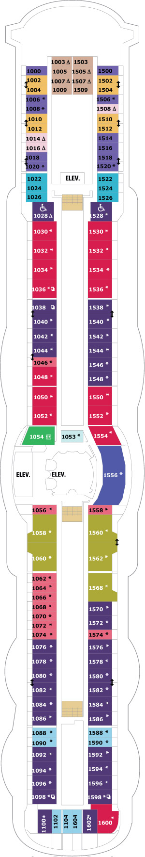 Ultimate World Cruise Deck 10 deck plan