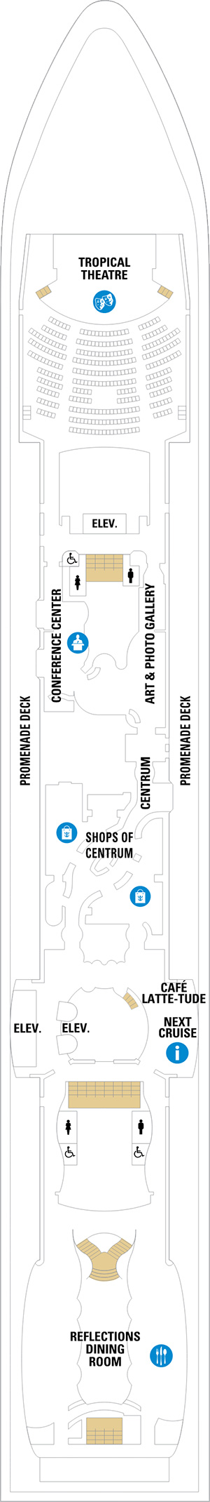 Ultimate World Cruise Deck 5 deck plan