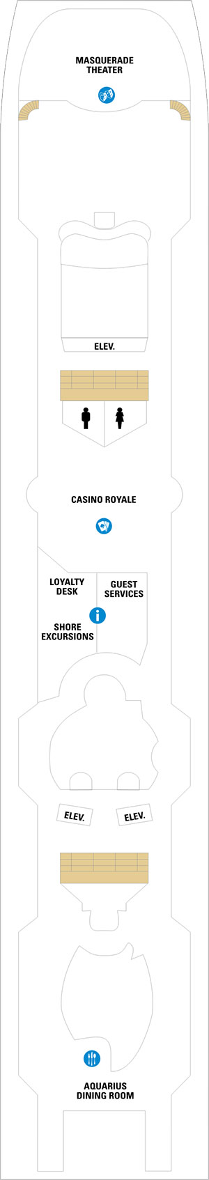 Vision of the Seas Deck 5 deck plan