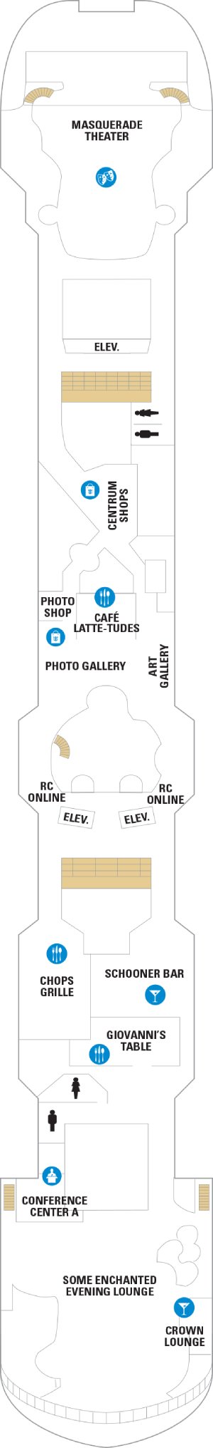 Vision of the Seas Deck 6 deck plan