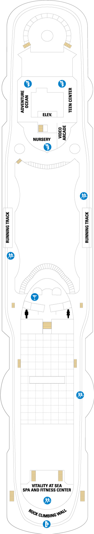 Vision of the Seas Deck 10 deck plan