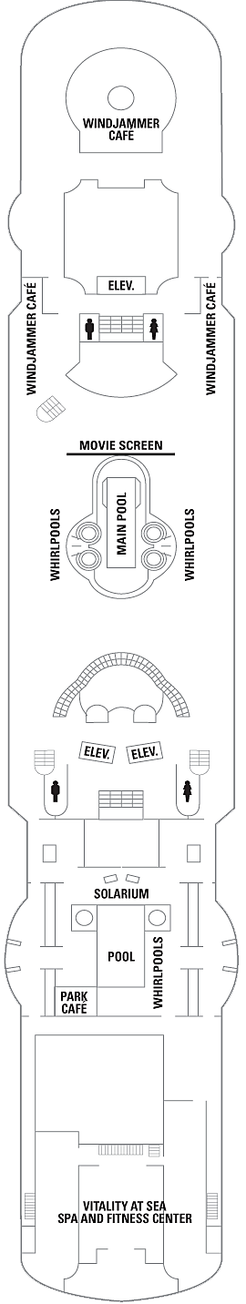 Vision of the Seas Deck 9 deck plan