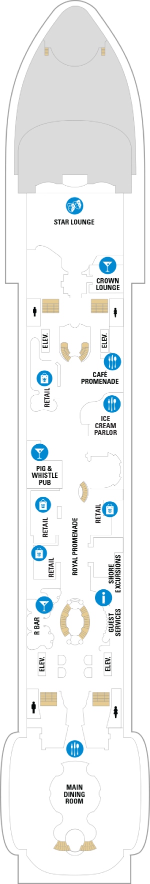 Voyager of the Seas Deck 5 deck plan