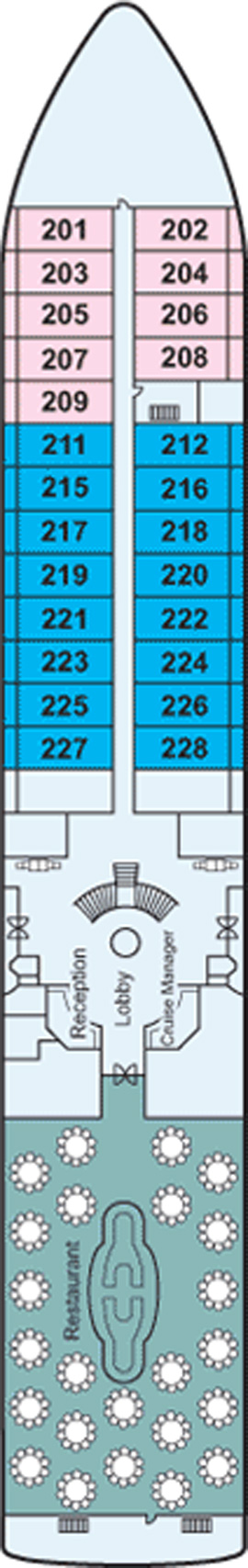 Viking Emerald Main Deck deck plan
