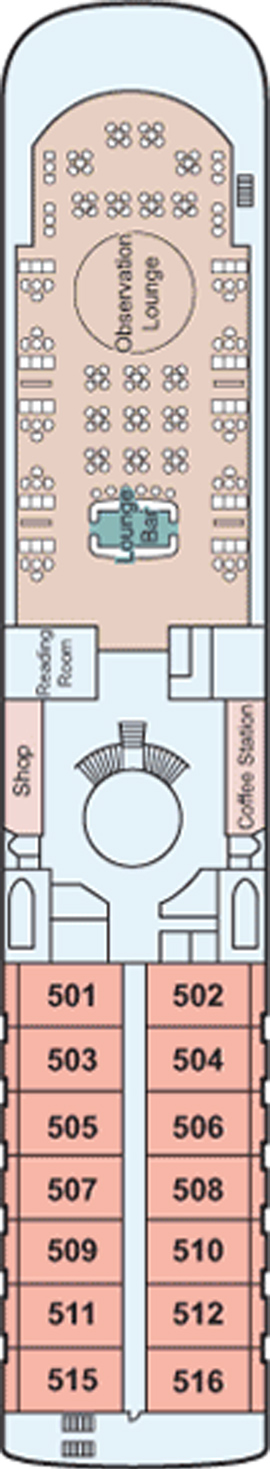 Viking Emerald Observation Deck deck plan