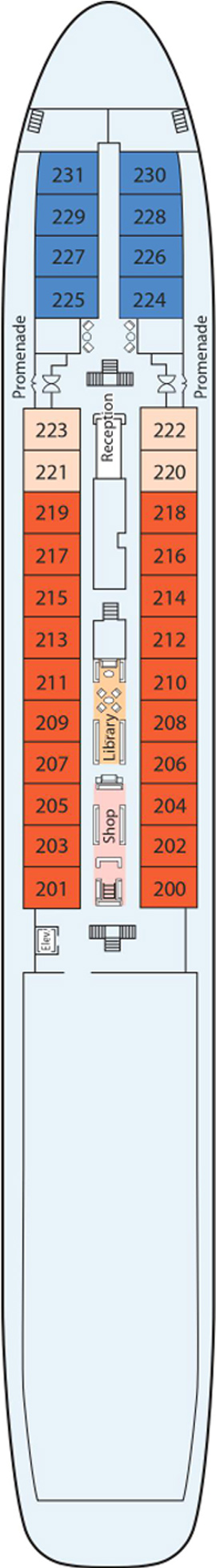 Viking Rurik Main Deck deck plan