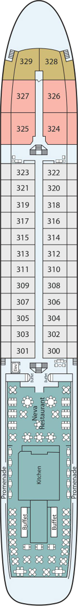 Viking Rurik Middle Deck deck plan