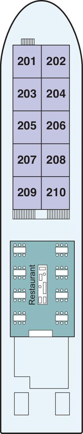 Viking Mekong Middle Deck deck plan