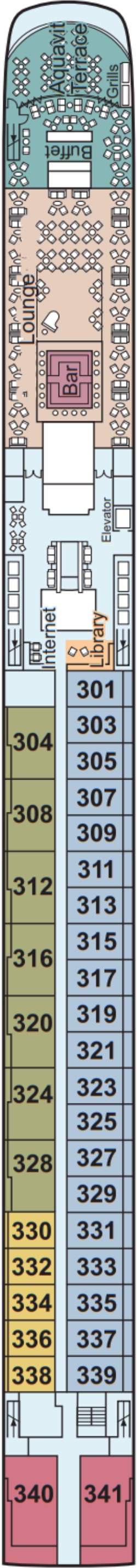 Viking Bestla Upper Deck deck plan