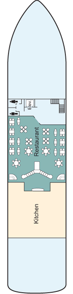MS Antares Lower Deck deck plan