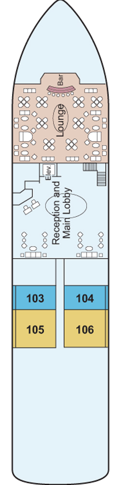 MS Antares Main Deck deck plan