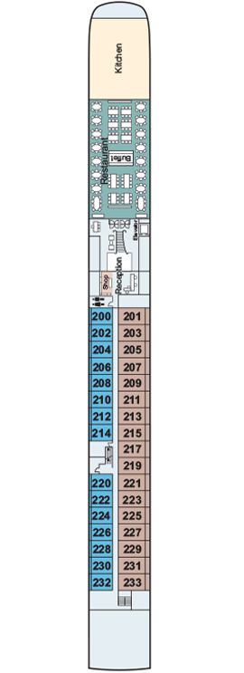 Viking Kari Middle Deck deck plan