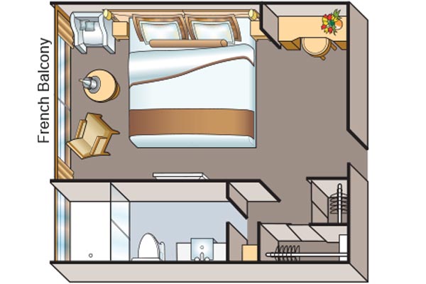 French Balcony Stateroom