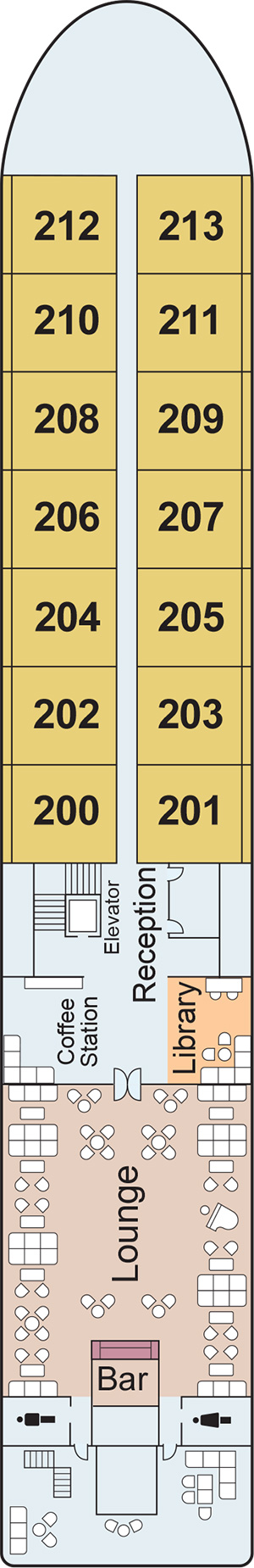 Viking Saigon Middle Deck deck plan