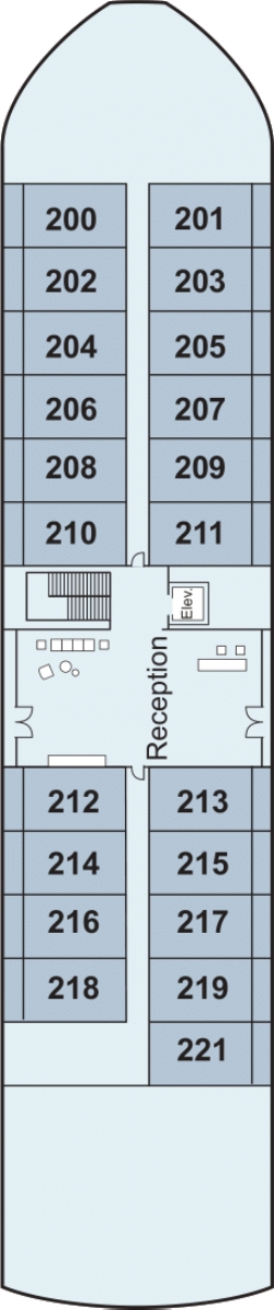Viking Sobek Middle Deck deck plan