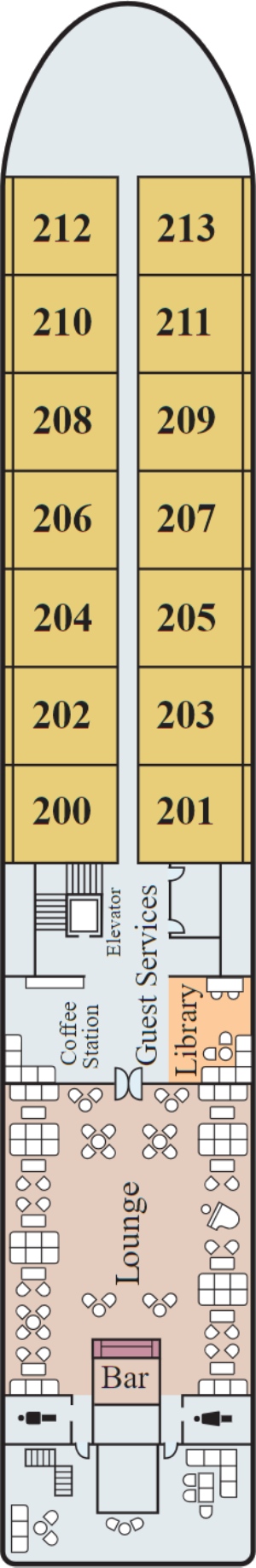 Viking Tonle Middle Deck deck plan