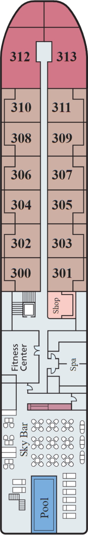 Viking Tonle Upper Deck deck plan