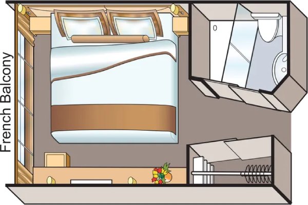 French Balcony Stateroom