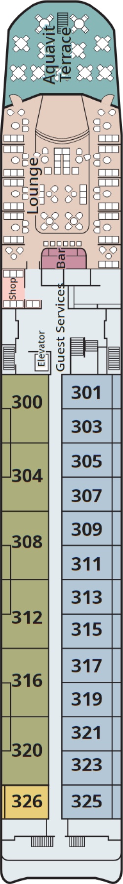 Viking Sol Upper Deck deck plan