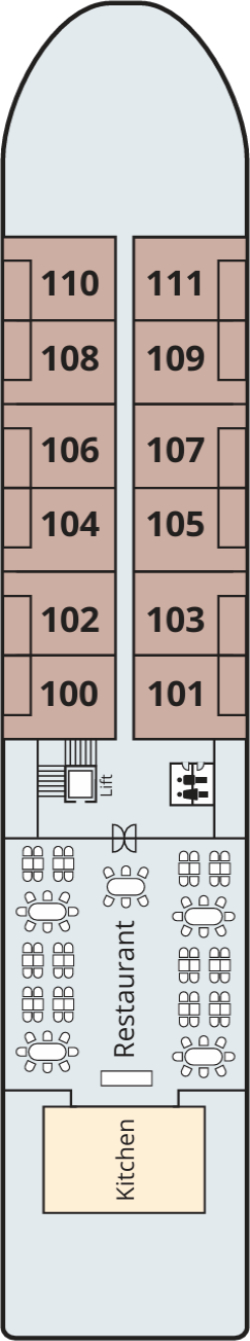 Viking Ganges Main Deck deck plan