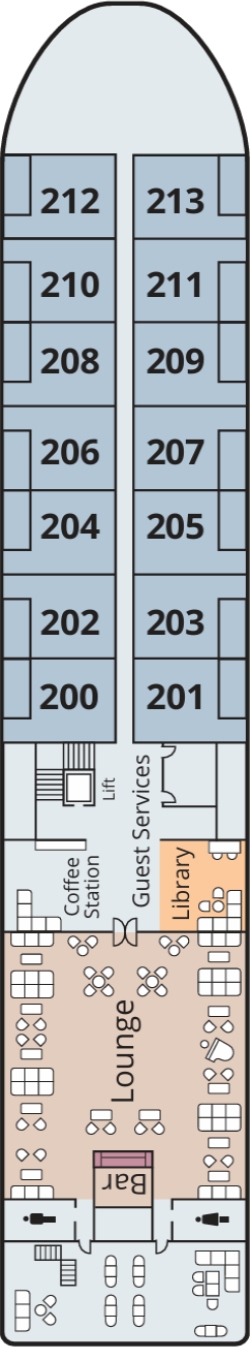 Viking Ganges Middle Deck deck plan