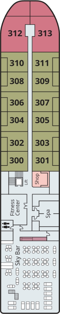 Viking Ganges Upper Deck deck plan