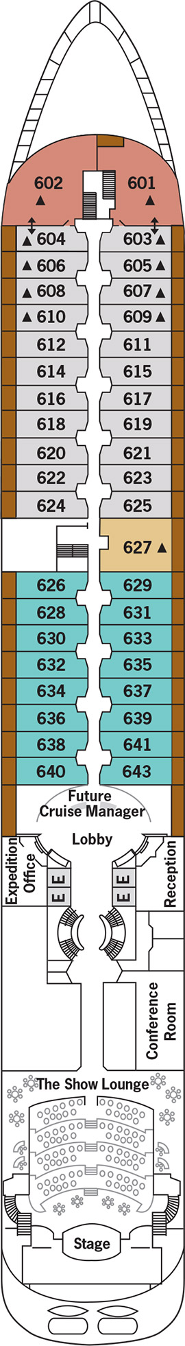 Silver Wind Deck 6 deck plan