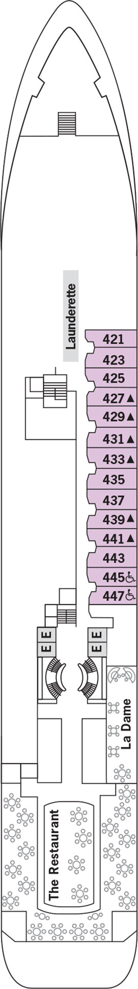 Silver Wind Deck 4 deck plan