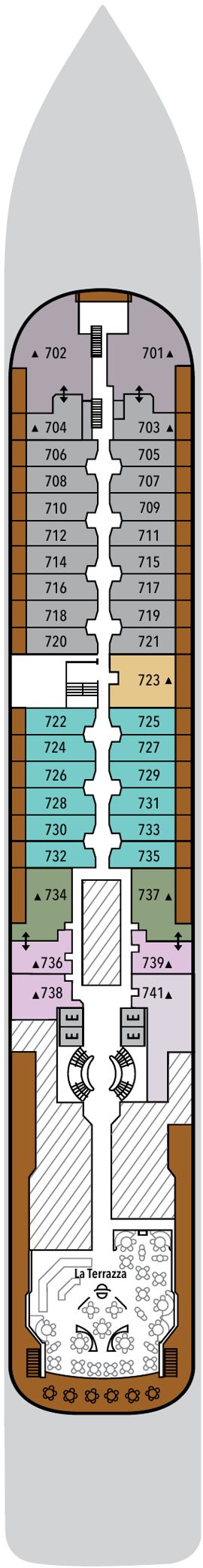 Silver Wind Deck 7 deck plan