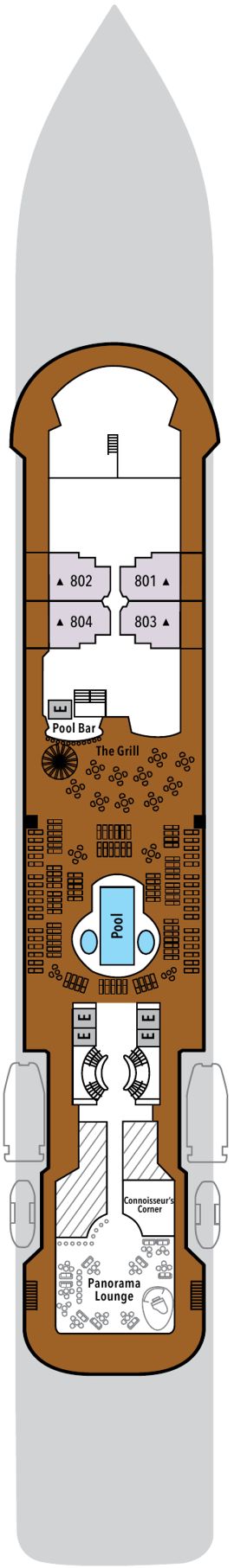 Silver Wind Deck 8 deck plan