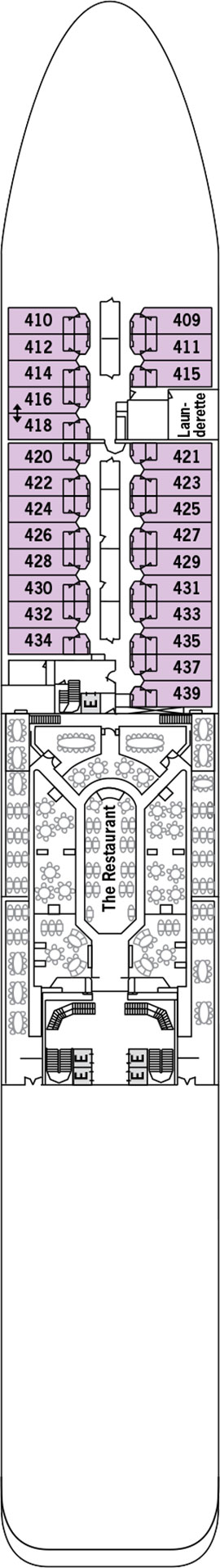 Silver Shadow Deck 4 deck plan