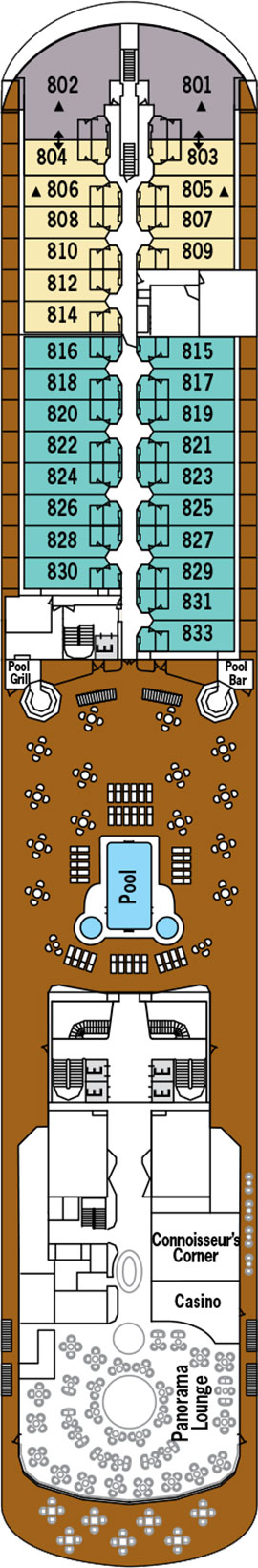 Silver Shadow Deck 8 deck plan