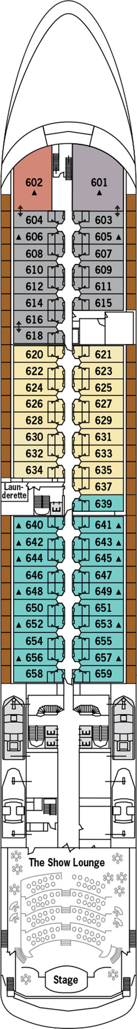 Silver Whisper Deck 6 deck plan