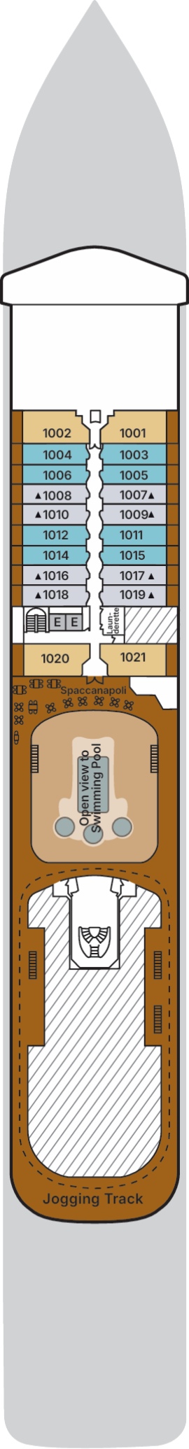 Silver Spirit Deck 10 deck plan