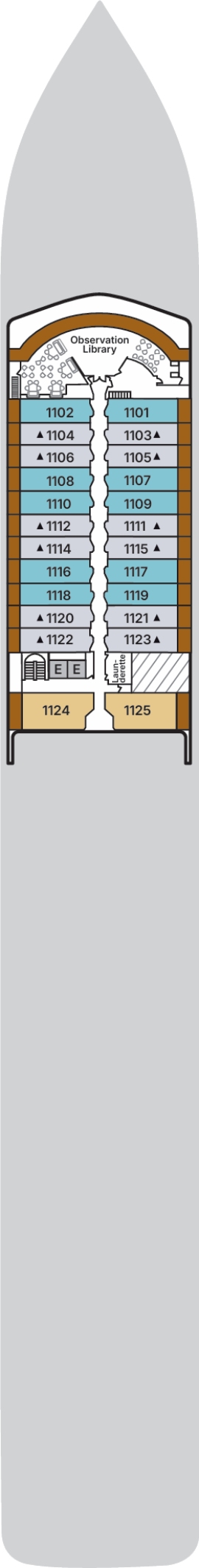 Silver Spirit Deck 11 deck plan