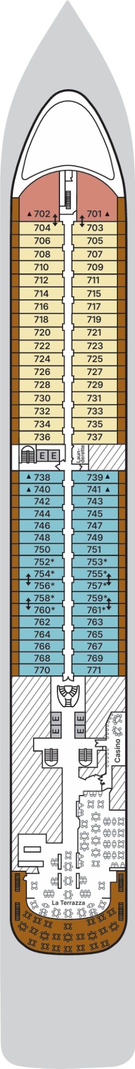 Silver Spirit Deck 7 deck plan