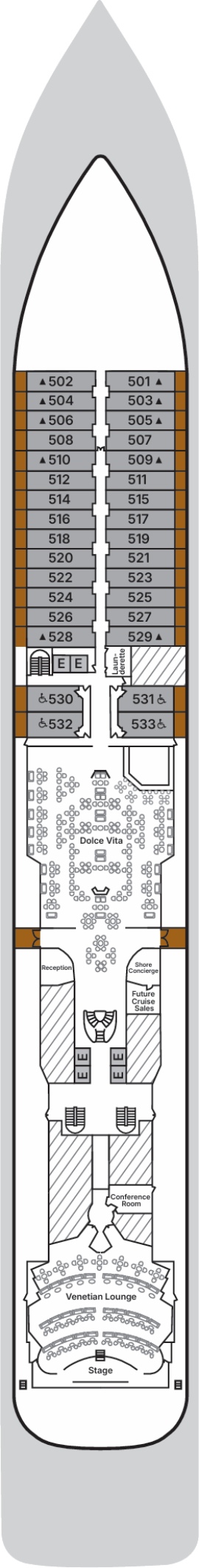 Silver Spirit Deck 5 deck plan